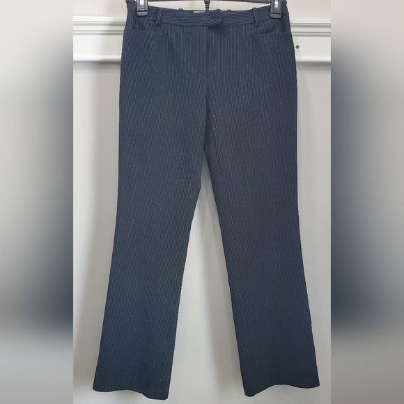 CALVIN KLEIN GRAY PINSTRIPE MODERN FIT DRESS WORK PANTS. - Picture 1 of 8